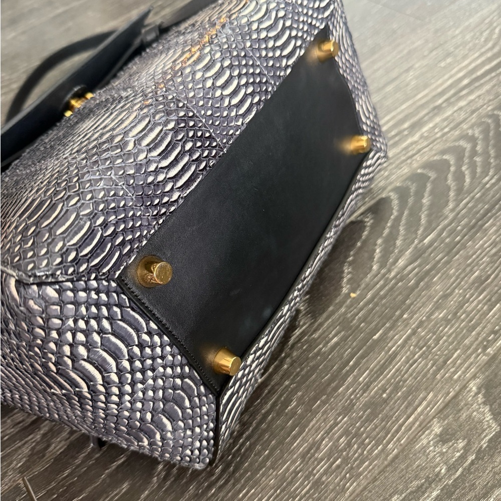 Celine Python Grey Black Mini Belt Bag Purse Shou… - image 4